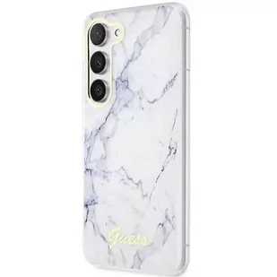 Etui Guess GUHCS23SPCUMAH do Samsung Galaxy S23 S911 biały/white hardcase Marble - Etui i futerały do telefonów - miniaturka - grafika 2