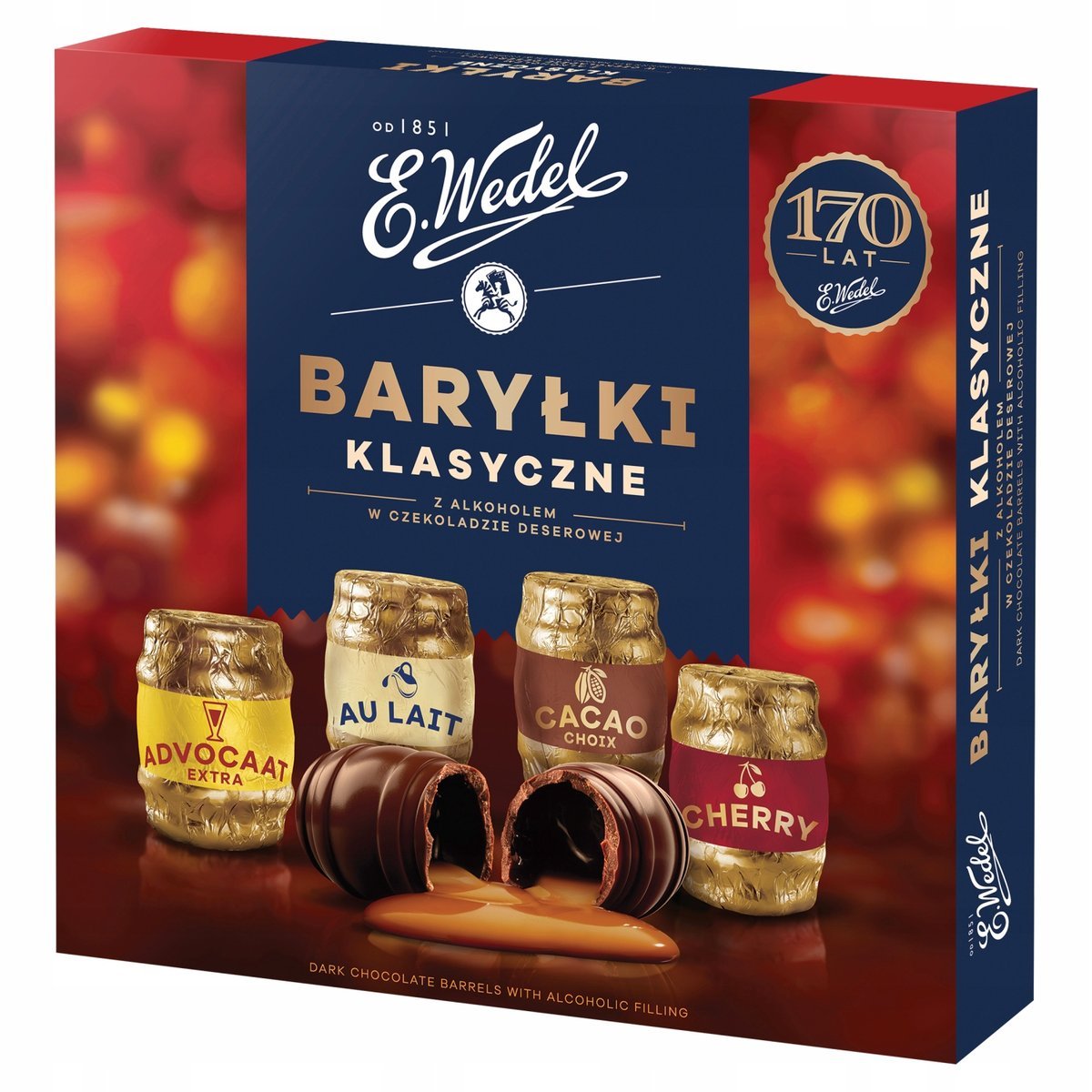 WEDEL Baryłki Z Alkoholem W Czekoladzie Deserowej Classic - 200G