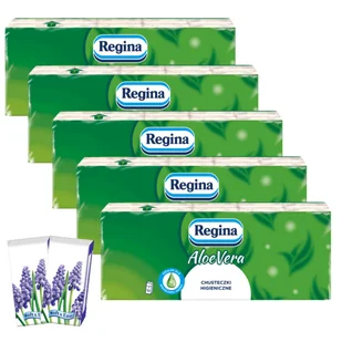 Regina Aloe Vera, Chusteczki 30x9 Szt. + Chusteczki - Apteczki i materiały opatrunkowe - miniaturka - grafika 1