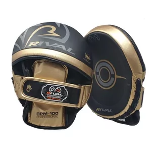 Rival RPM100 Punch Mitts Łapy Trenera Black/Gold - Tarcze i łapy - miniaturka - grafika 1