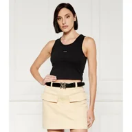 Koszulki i topy damskie - Karl Lagerfeld Top essential | Cropped Fit - miniaturka - grafika 1