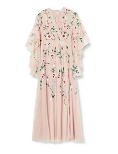 Sukienki - Frock and Frill Damska haftowana sukienka w kwiaty na specjalne okazje, różowa, 10 - grafika 1