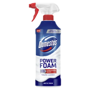 Domestos Power Foam Czyszcząca Piana Toaleta i Łazienka Arctic Fresh 435ml - Środki do kuchni i łazienki - miniaturka - grafika 1