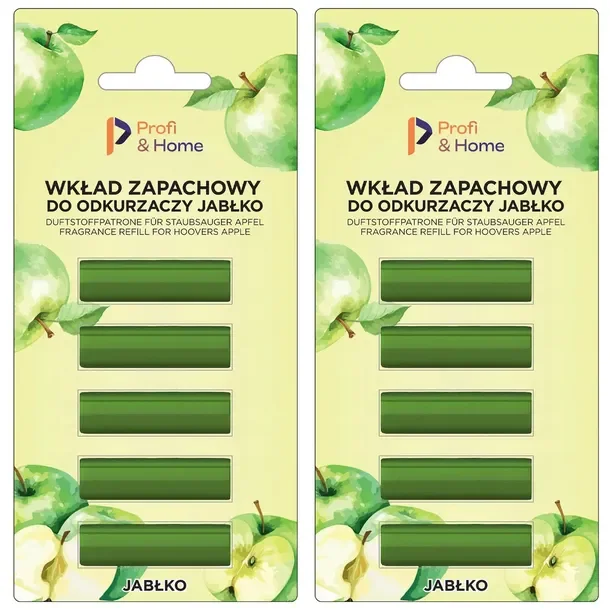 Zapach do odkurzacza Jabłko Wkłady zapachowe Pałeczki 10szt - Profi&Home
