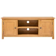 Szafki RTV - Vidaxl Szafka Pod Telewizor, 110X35X44 Cm, Lite Drewno Dębowe - miniaturka - grafika 1