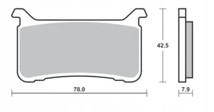 Sbs Klocki Hamulcowe Street Excel Honda Cb/cbr/vfr 800 17-20 Przód - Klocki hamulcowe - miniaturka - grafika 1