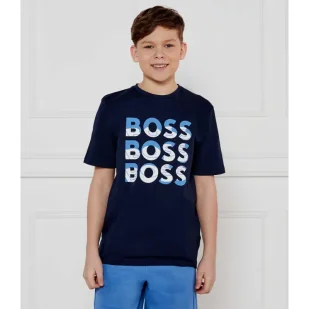 BOSS Kidswear T-shirt Regular Fit - Koszulki dla chłopców - miniaturka - grafika 1