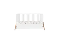 Łóżeczka i kojce - Łóżeczko dziecięce z szufladą 140x70 lotta białe - miniaturka - grafika 1