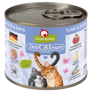 GranataPet Pakiet DeliCatessen 12 x 200 g Tuńczyk z kaczką - Mokra karma dla kotów - miniaturka - grafika 3