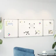Tablice dla dzieci - vidaXL Tablica magnetyczna, składana, 200x60x1,7 cm, aluminiowa - miniaturka - grafika 1