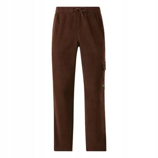 REEBOK - SPODNIE DRESOWE MĘSKIE - CL CORD CARGO PANT IC9176 BRĄZOWE - Dresy męskie - miniaturka - grafika 1