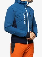 Kurtki męskie - Softshell męski Mammut Aenergy SO Hybrid Hooded Jacket - deep ice/marine - miniaturka - grafika 1