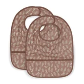 Śliniaki i fartuszki - Jollein - 2 śliniaczki wodoodporne MEADOW CHESTNUT - miniaturka - grafika 1