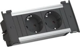 Bachmann BACHMANN KAPSA X-Small 2x gniazdo z uziemieniem, wtyczka montażowa - Gniazdka elektryczne - miniaturka - grafika 1