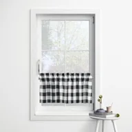 Firany - Zazdrostka CLASSIC wzór CL09 | czarno-biała krata 60 x 210 cm - miniaturka - grafika 1