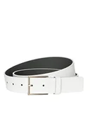 Paski - BOSS Męski pasek Tril All_Sz35, White100, 115, White100, 115 - miniaturka - grafika 1