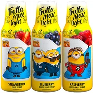 Syropy i koncentraty owocowe - 3x Syrop FruttaMax MINIONKI TRUSKAWKA LIGHT 500ml, BORÓWKA LIGHT 500ml, MALINA LIGHT 500 ml - miniaturka - grafika 1