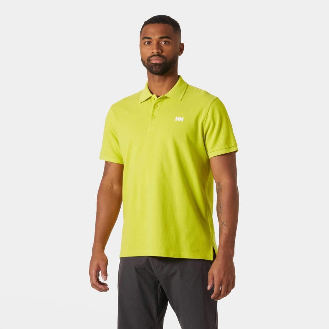 Koszulka męska Helly Hansen TRANSAT Polo - Cyber Lime L