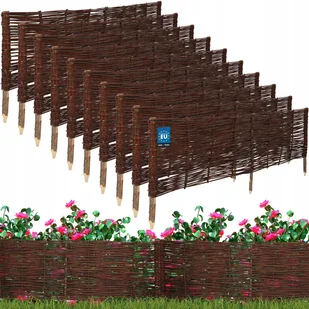 10x PALISADA OGRODOWA WIKLINOWA OBRZEŻE TRAWNIKOWE WBIJANE PŁOTEK 120X40 cm - Ogrodzenia - miniaturka - grafika 1