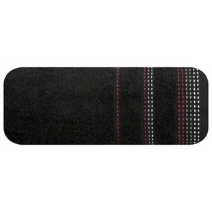 Euro Firany Ręcznik Kąpielowy Pola (21) 50 x 90 Czarny 1220121 - Ręczniki - miniaturka - grafika 1