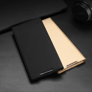 Dux Ducis Skin Pro kabura etui pokrowiec z klapką Samsung Galaxy S22 Ultra złoty - Etui i futerały do telefonów - miniaturka - grafika 19