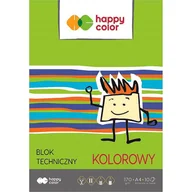 Podobrazia, bloki, papiery - Happy Color, Blok techniczny A4 170G Kolorowy, Pakiet 20szt. - miniaturka - grafika 1
