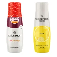 Syropy i koncentraty owocowe - Zestaw 2 koncentratów Sodastream Shwip Shwap Cola Pomarańcza + Tonic Tonik - miniaturka - grafika 1