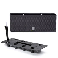 Donice - Donica skrzynka wkład nawadniający 19,2x51,4x18,6 cm antracytowy - miniaturka - grafika 1