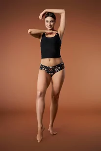 Figi Cheekie Peggy Brown Brązowy (Rozmiar M) - Majtki damskie - miniaturka - grafika 1