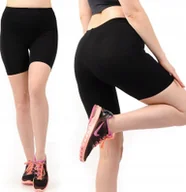 Legginsy - Legginsy damskie 1/2 Kolarki Krótkie Spodenki Czarne XL - miniaturka - grafika 1