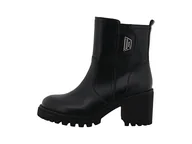 Botki damskie - Tom Tailor Damskie sztyblety 6390440010, czarne, rozmiar 36 EU, czarny, 36 EU - miniaturka - grafika 1