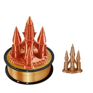 Filamenty i akcesoria do drukarek 3D - filament do drukarek 3D, jedwabiste wykończenie, opcja trójkolorowa, złoto srebro miedź - miniaturka - grafika 1