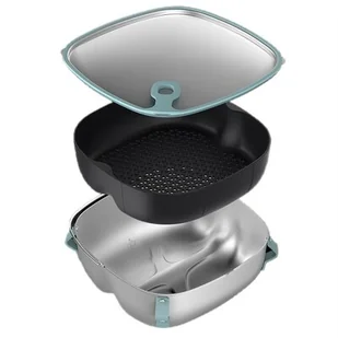 Zestaw do gotowania na parze PHILIPS HD9960-00 do do AirFryer OVI - Akcesoria i części AGD - miniaturka - grafika 1