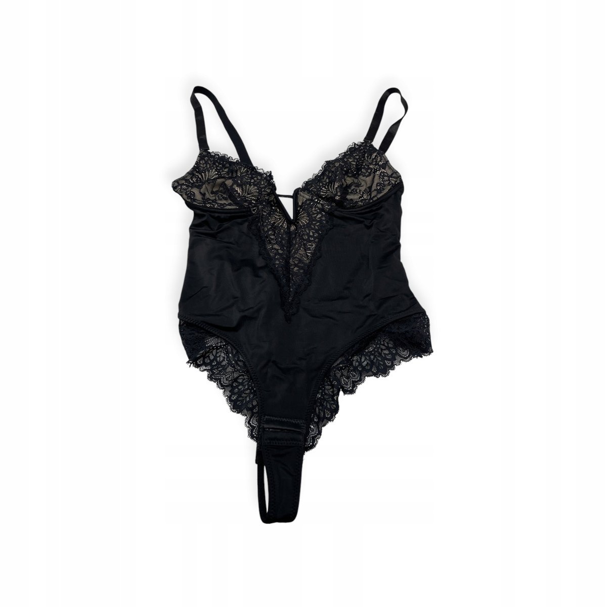 Body damskie Heyshape czarne z koronką M