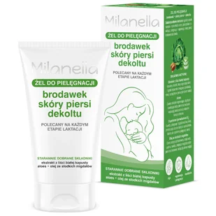 Milanella, żel do pielęgnacji brodawek, skóry piersi i dekoltu, 50 ml - Akcesoria do karmienia Milanella, żel do pielęgnacji brodawek, skóry piersi i dekoltu, 50 ml - Akcesoria do karmienia - miniaturka - grafika 1