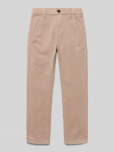 Chinosy o kroju regular fit z mieszanki bawełny model ‘PELLE’ - Spodnie i spodenki dla chłopców - miniaturka - grafika 1