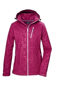 killtec Damska kurtka softshellowa/kurtka outdoorowa z odpinanym kapturem KOS 122 WMN SFTSHLL JCKT FLORAL, beaujolais, 44, 42846-000 - Kurtki damskie - miniaturka - grafika 1