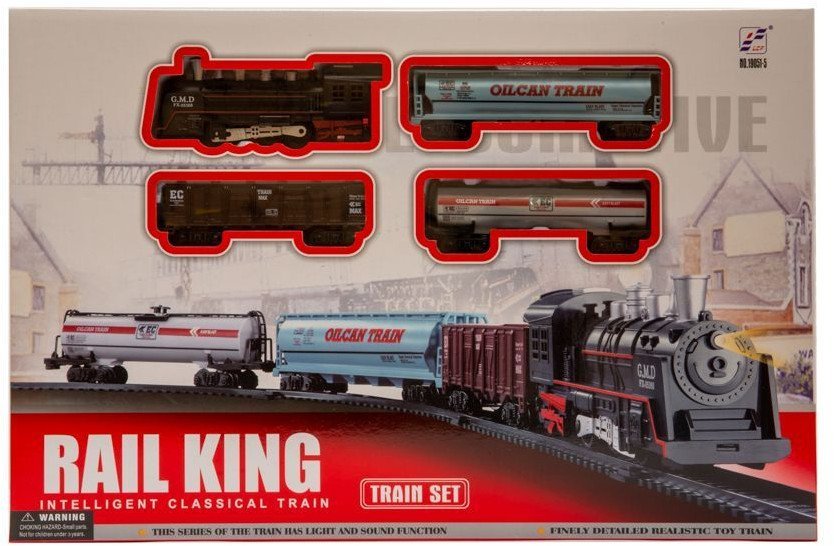 Kolejka zestaw 21 elementów, światło i dźwięk