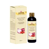 Serum do włosów - Sattva Hair Oil olej do włosów z czerwonej cebuli Red Onion 200ml - miniaturka - grafika 1
