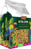 Witaminy i odżywki dla ptaków - Vitapol Vitaline Larwy mącznika dla papug i ptaków egzotycznych 80g, 4szt/disp - miniaturka - grafika 1