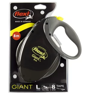 Flexi Giant L Taśma do 8m do 50 kg - czarna - Smycze dla psów - miniaturka - grafika 1