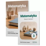 Podręczniki dla szkół zawodowych - Matematyka 3. Podręcznik i zeszyt ćwiczeń dla szkoły branżowej I stopnia - miniaturka - grafika 1