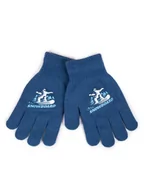 Rękawiczki dla dzieci - Rękawiczki Chłopięce Pięciopalczaste Niebieskie Snowboard 10 Cm Yoclub - miniaturka - grafika 1