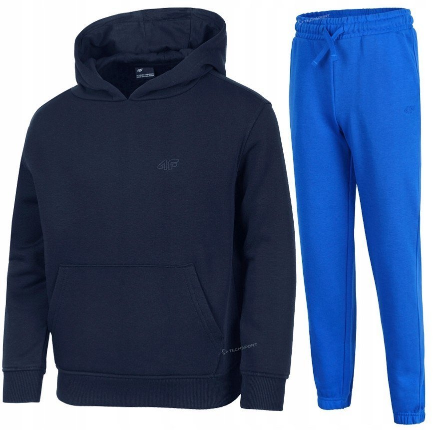 4F CHĹOPIÄCY DRES KOMPLET BLUZA KANGURKA SPODNIE / rozm 158