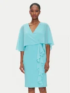 Sukienki - Rinascimento Sukienka koktajlowa CFC0123560003 Turkusowy Regular Fit - miniaturka - grafika 1