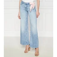 Spodnie damskie - GUESS Jeansy SEXY PALAZZO | flare fit - miniaturka - grafika 1