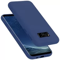 Etui i futerały do telefonów - Pokrowiec Do Samsung Galaxy S8 PLUS Etui w LIQUID NIEBIESKI TPU Silikon Case Cover Obudowa Ochronny Cadorabo - miniaturka - grafika 1