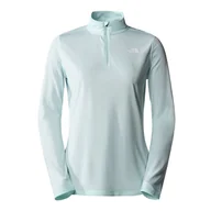 Bluzy sportowe damskie - Bluza The North Face Flex 1/4 Zip Long-Sleeve 0A7ZB6LV51 - niebieska - miniaturka - grafika 1