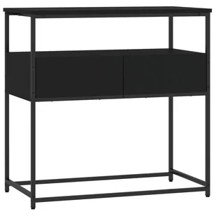 Stolik konsolowy, czarny, 75x40x75 cm, materiał drewnopochodny Lumarko! - Konsole i sekretarzyki - miniaturka - grafika 3