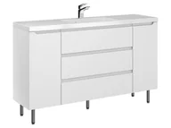 Szafki łazienkowe - Szafka Stojąca Z Umywalką ETH 140 cm D - Biały Mat - miniaturka - grafika 1